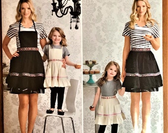 Simplicity 2351 Child's and Misses Apron Sewing Pattern by Designer Cynthia Rowley in Sizes S to L