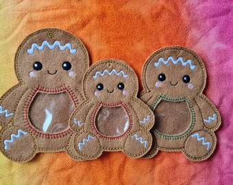 Gingerbread, Treat Bag, Stocking filler, Gift Bag, Favour, Elf Gift, Christmas