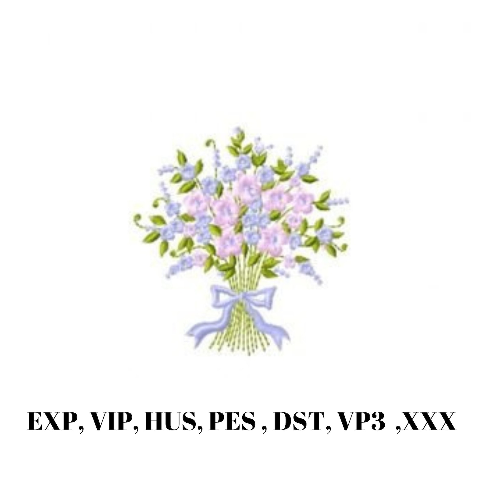 Flower Bouquet, Embroidery Design , Digital Embroidery, Embroidery
