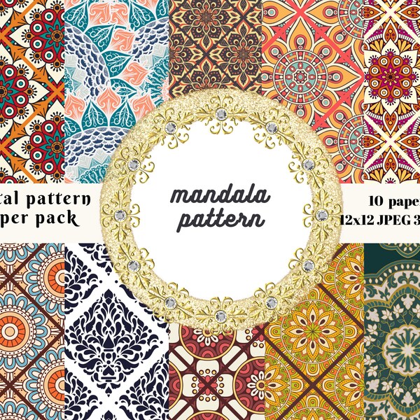 Mandala Pattern Etsy