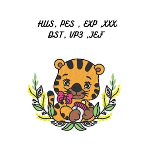 Baby Tiger  Embroidery Design , Digital Embroidery, Embroidery Design, Embroidery Download, Embroidery File ,Machine Embroidery