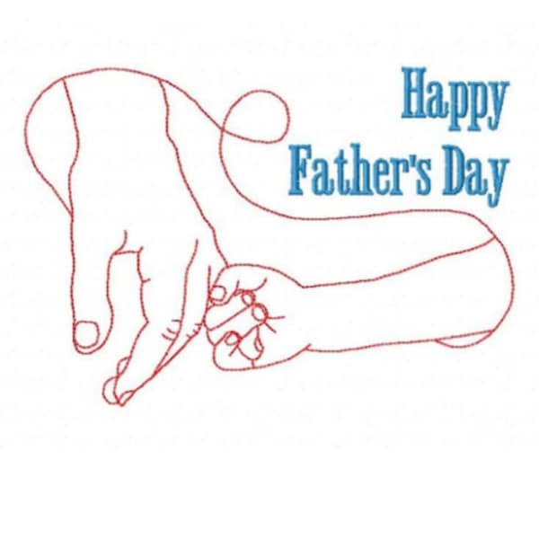 Father’s Day Embroidery Design ,Father Son ,Father Daughter ,Machine Embroidery Design, Daddy Embroidery