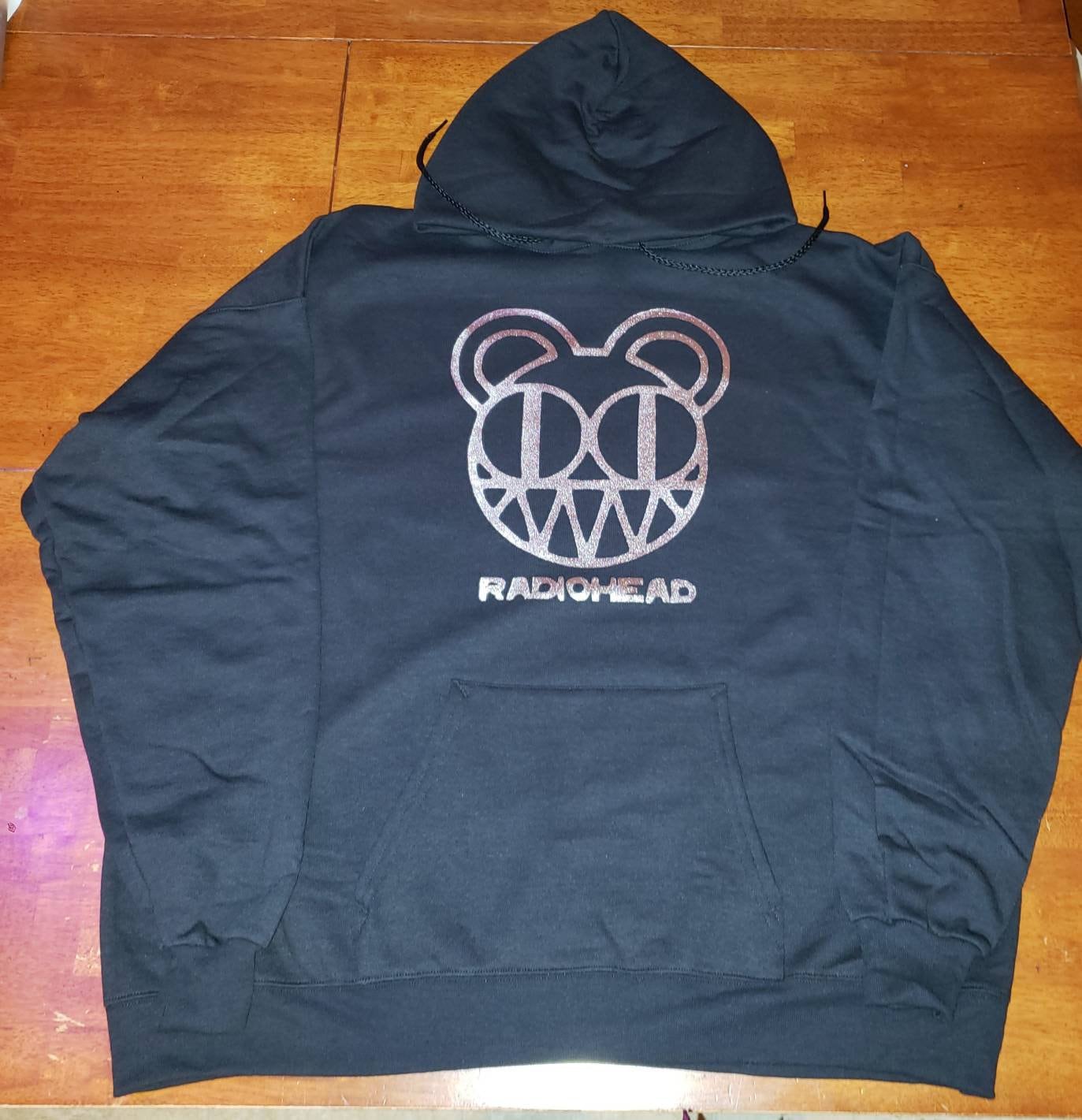 Radiohead Sweatshirt Hoodie Size XL. NEW. Black With Silver Metallic Print. More Sizes Available Upon Request. Etsy UK