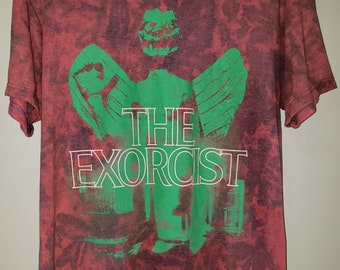 The Exorcist shirt Bleach reverse red tie dye. Size men's medium. NEW.