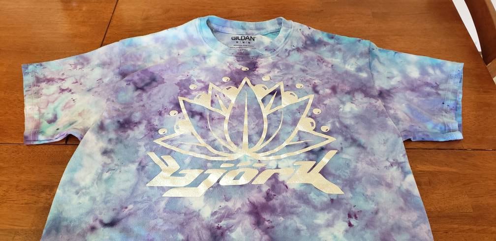 Björk Shirt Ice Dyed Size Medium Bjork 