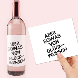 Rótulo de vinho PARABÉNS | Rótulo de garrafa, lembrança engraçada, presente, coisinha, adesivo, bandeira de garrafa, aniversário
