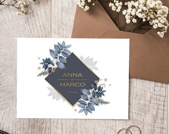 INVITATION DE MARIAGE | faire-part de mariage | Carton d'invitation | Cartes de mariage | papeterie de mariage