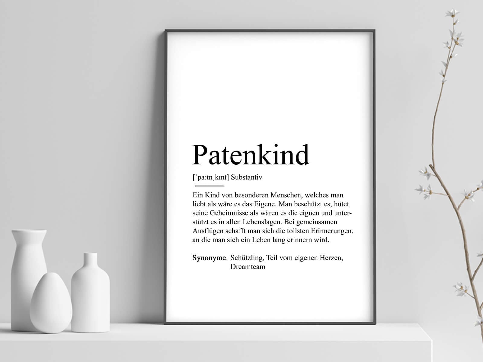 POSTER PATENKIND Geschenk Lieblingsmensch Etsy