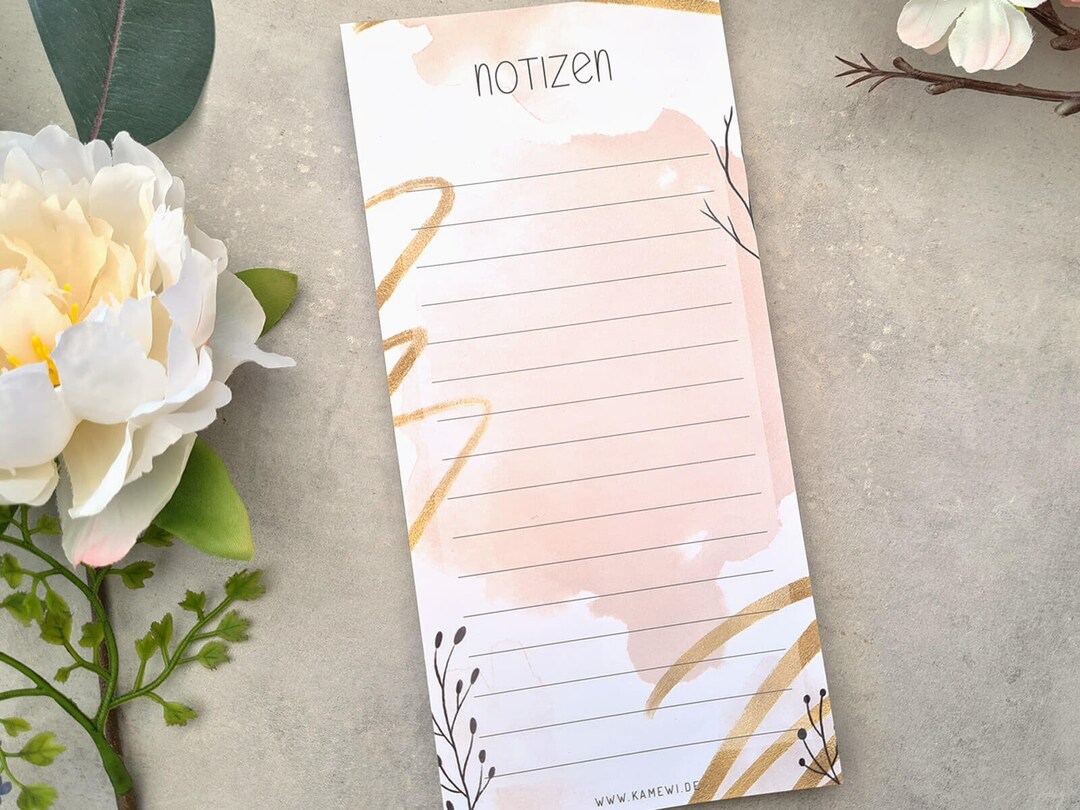 NOTEPAD Blush Organize Your Desk Weekly Planner A4 50 Sheet To-do Pad ...