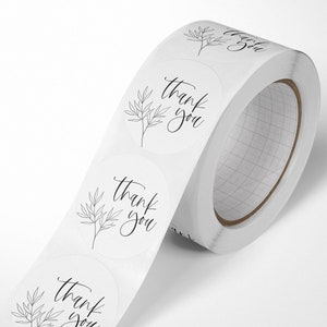 ADESIVO GRAZIE | Confezione di adesivi Confezione fatta a mano Etichetta di imballaggio Grazie Etichetta adesiva Confezione regalo Etichetta regalo con amore