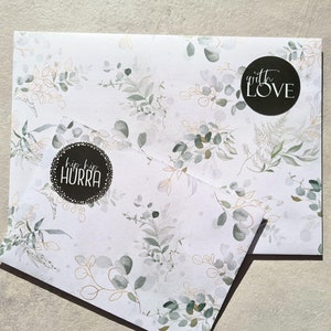 ENVELOPES Greenery | C5 C6 Packaging Handmade Packaging Gift Packaging Packaging Love Envelope Eucalyptus Shop Order