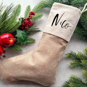CHRISTMAS STOCKING No2 | Personalized Santa Claus sock to fill Christmas sock Santa Claus stocking Christmas decoration St. Nicholas Day Children Santa Claus