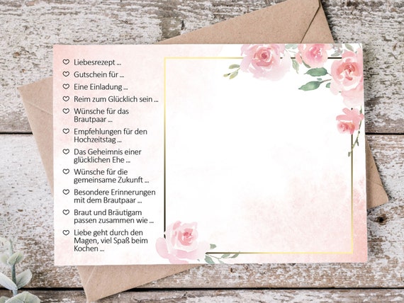POSTKARTENSPIEL Blurry Dreams | Hochzeitsspiel Geschenk Hochzeit Hochzeitsgeschenk Trauzeugin Postkarte Erinnerung Überraschung