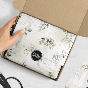 PAPIER DE MOUSSE 50x75 Verdure | matériau en feuille | Emballage des commandes | Propriétaire de petite entreprise | Papier de soie d'eucalyptus biodégradable durable