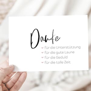 Carte postale "Merci pour votre soutien" Déclaration | Demoiselle d'honneur Éducatrice de maternelle Personne préférée et sincère Enseignant Remerciant l'enfant