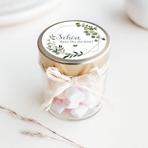 ADESIVO È bello che tu sia qui | Adesivo regali per gli ospiti fatto a mano grazie etichetta adesiva confezione regalo etichetta regalo battesimo di nozze