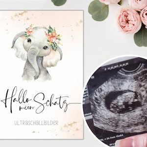 MAP ULTRASONE AFBEELDINGEN Dierenkind | Zwangerschap Geboorte Geheugenmap Zwangere baby Babyshower Anticipatie Moederopslag