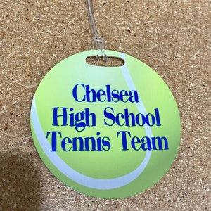 Tennis/Tennis Team/Tennis Player/ Sports Team Personalized Luggage Tag/Bag Tag