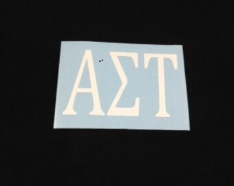 Alpha Sigma Tau  Sorority Decal 2x3"