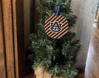 Auburn University/AU/Auburn/4” Personalized Flat Auburn Wall Christmas Ornament/Graduation Gift/Sorority Gift/Auburn Student