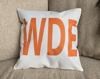 Auburn Tigers 15"x15" Pillow/Auburn University Pillow/Auburn Pillow/WDE Pillow
