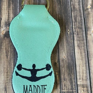 Personalized Cheer/Cheerleader/Cheer Team Lip Balm Holder Keychain