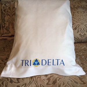 Delta Delta Delta/Tri Delta Sorority Standard Pillowcase