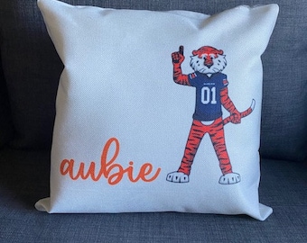 Auburn Tigers 15"x15" Pillow/Auburn University Pillow/Auburn Pillow/Aubie Pillow/AU Decor
