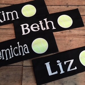 Personalized 2.5&quot; Tennis Headband Tennis Team/Tennis Player Headband