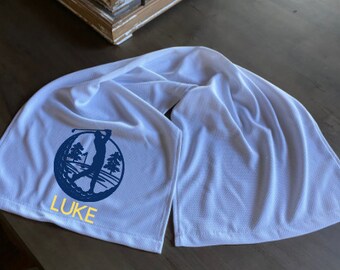 Golf Team/Male Golf Player/ Golf Personalized Cooling Towel and Bottle Holder