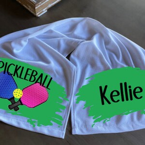 Pickleball/Pickleball Tournament Personalized Cooling Towel and Bottle Holder