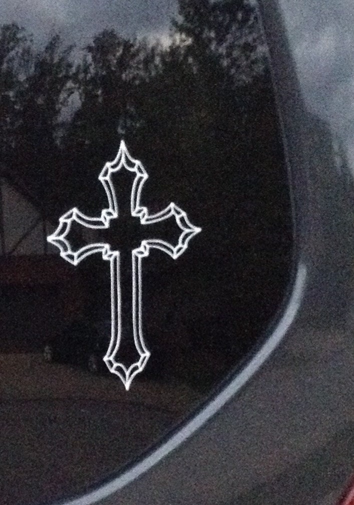 Cross Decal 3x4"