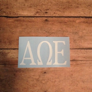 Alpha Omega Epsilon Sorority Decal  for Car,Laptop,Computer,Tumbler,Cup,Cooler, Mirror