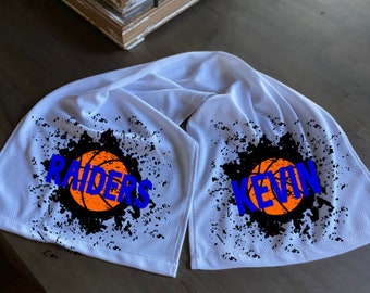 Basketball/Basketball Team Personalized Cooling Towel/Basketball Team Gift/Basketball Player Cooling Towel/Basketball Item