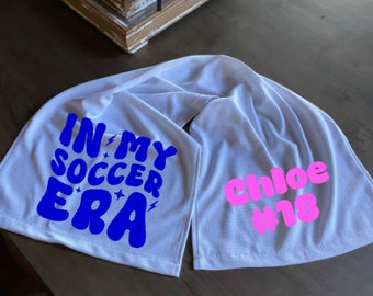 Soccer/In My Soccer Era Cooling Towel/Soccer Team/Soccer Travel Team Personalized Cooling Towel and Bottle Holder