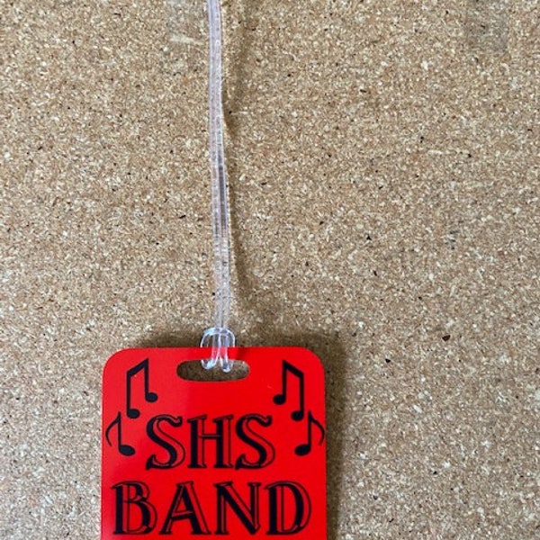Band/School Band/School Marching Band/Marching Back Personalized Luggage Tag/Bag Tag