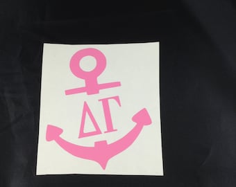 Delta Gamma Sorority Anchor Decal 3x4&quot;