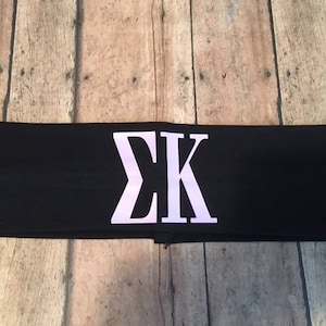 Sigma Kappa Sorority Headband 2.5&quot;