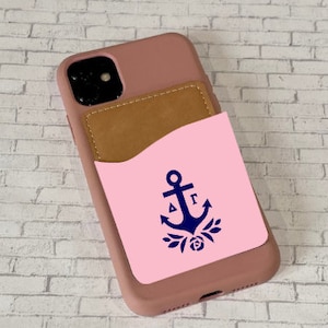 Delta Gamma Cell Phone Card Caddy/DG Cell Phone Caddy/Holder
