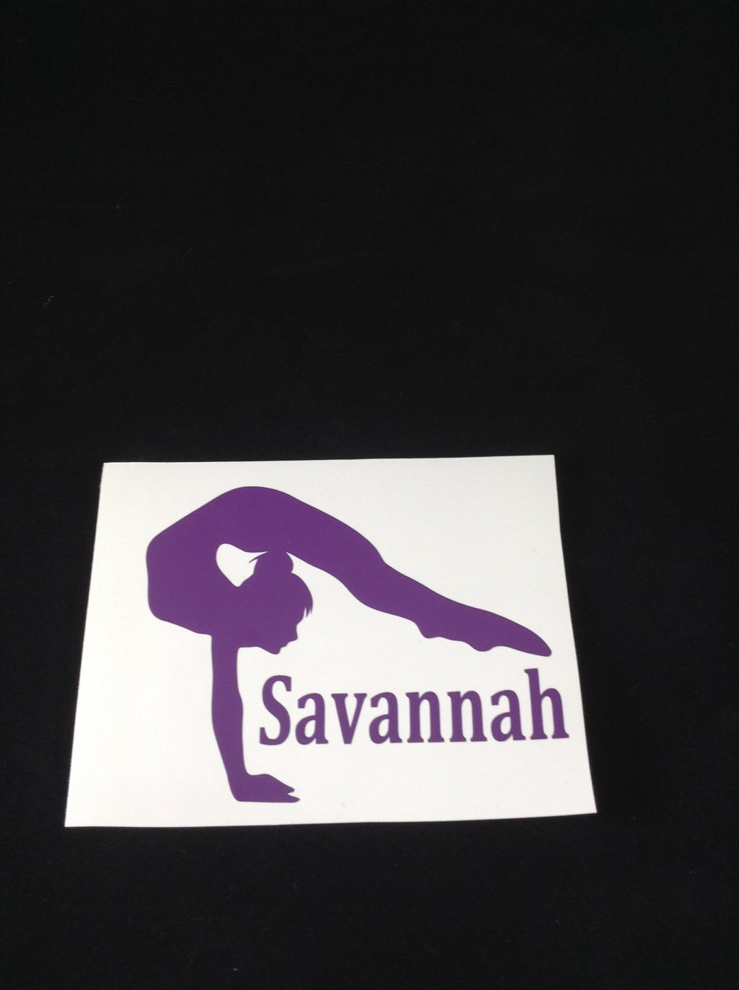 Personalized Gymnastics Decal/gymnast Decal/gymnastics Team Decal Etsy