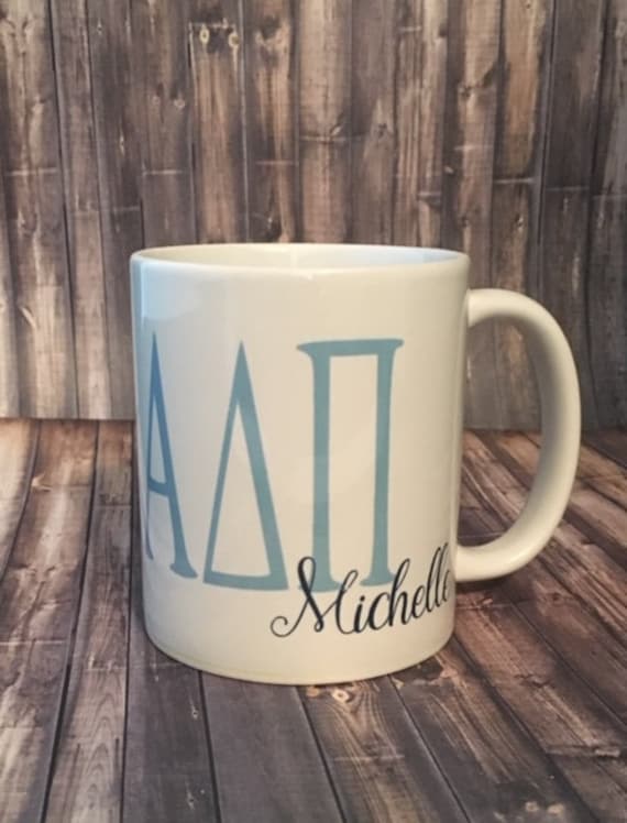 Alpha Delta Pi/adpi Personalized Coffee Mug 3 Different Sizes Available  Officially Licensed - Etsy