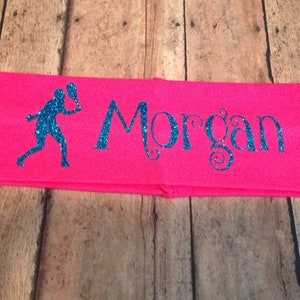 Personalized Tennis Player/Tennis Team and Name  2.5&quot;  Headband
