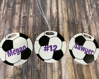 Soccer/Soccer Team/Soccer Player/ Sports Team/Travel Soccer Team Personalized Luggage Tag/Bag Tag