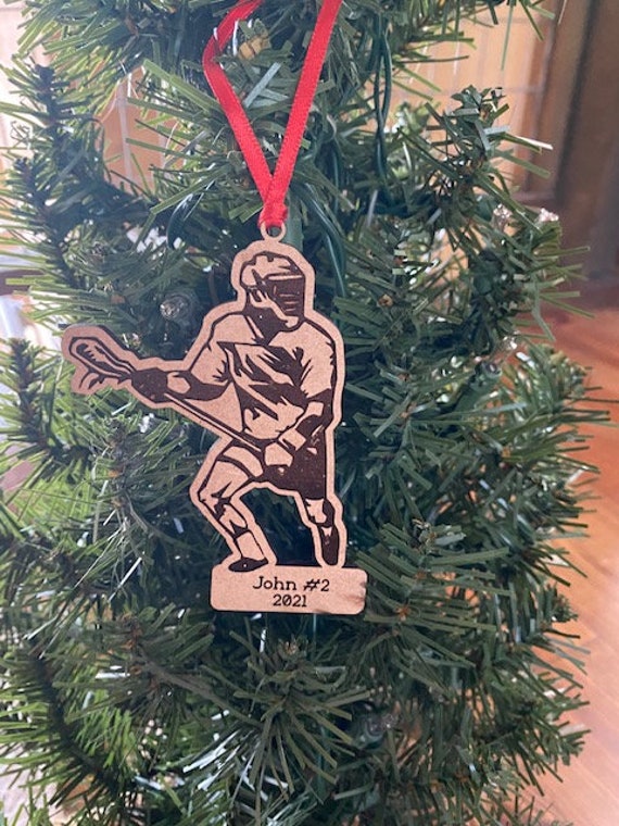 Lacrosse Wood Christmas Ornament/lacrosse Player/lacrosse Team Etsy