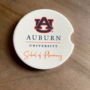 Auburn University/Auburn Tigers/AU/Custom School of Pharmacy  Sandstone Car Coaster/Car Cup Holder