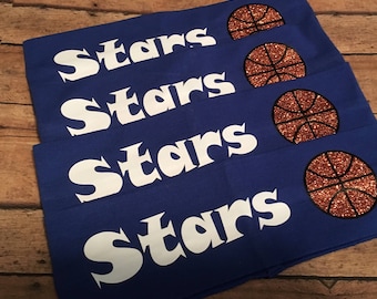 Personalized 2.5" Basketball Headband/Basketball Player Headband/Basketball Team Headband
