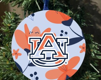 Auburn University/AU/Auburn/Auburn University 4” Personalized Flat Christmas Ornament/Graduation Gift/Sorority Gift/Auburn Student