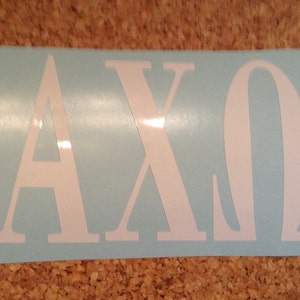 Alpha Chi Omega Sorority Decal 3x4"
