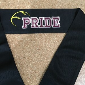 Personalized Softball Tieback Moisture Wicking Sports Headband 2.5" Wide/Softball Headband/Softball Team Tieback Headband/Softball Team Gift image 5