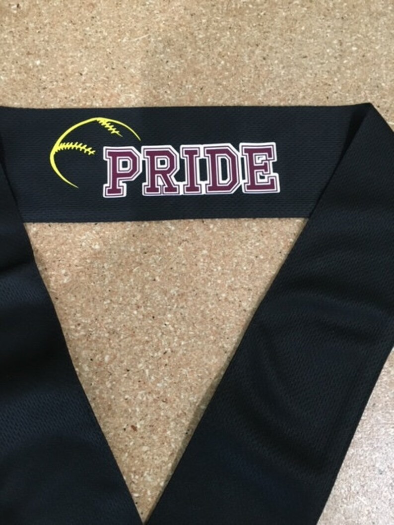 Personalized Softball Tieback Moisture Wicking Sports Headband 2.5" Wide/Softball Headband/Softball Team Tieback Headband/Softball Team Gift image 5